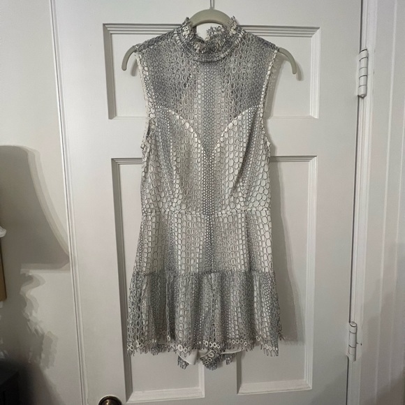 SAYLOR white lace romper - Picture 2 of 5